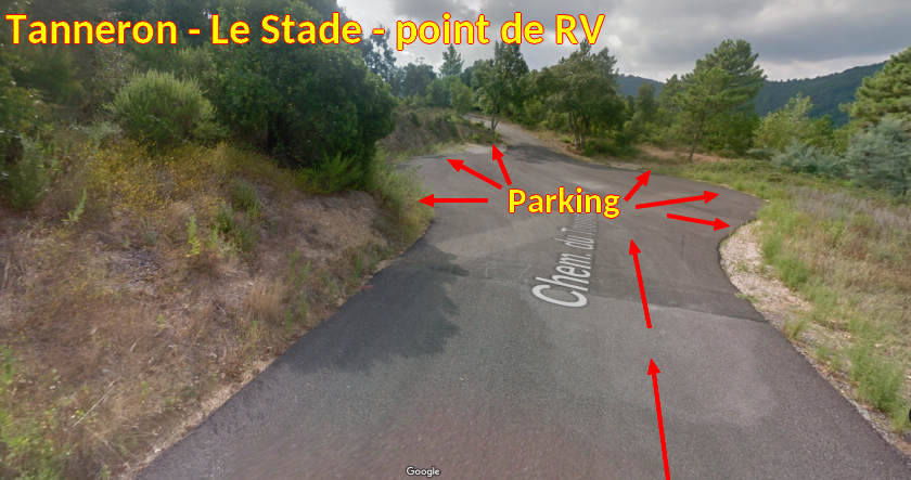 ACCES TANNERON Parking du stade 6 Arrivee sur le Parking