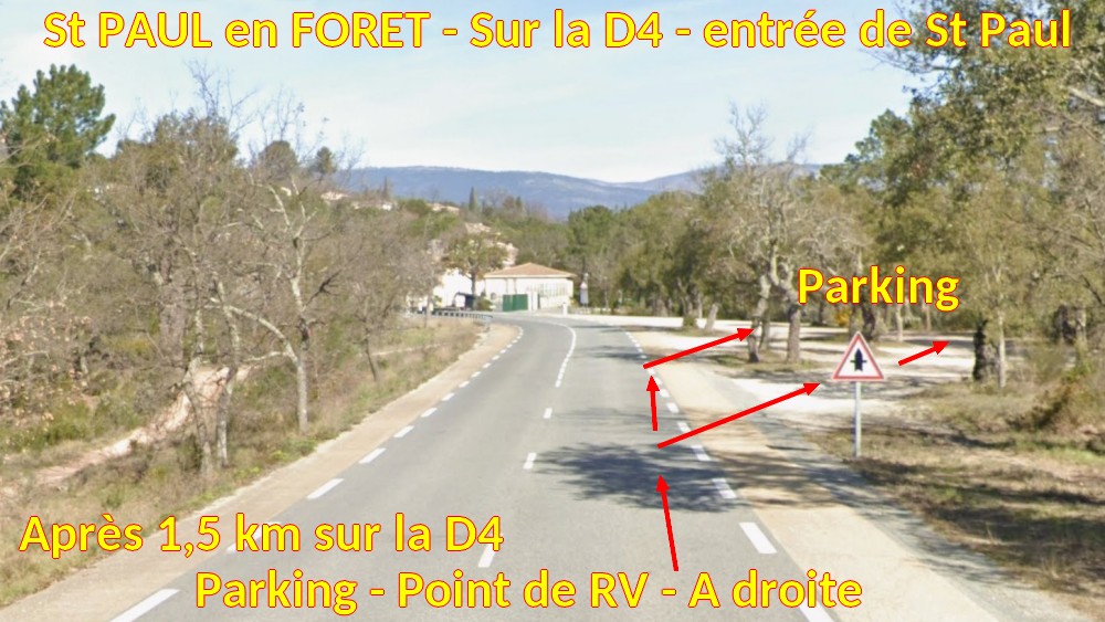 St PAUL en FORET D4 entree St Paul 3 Arrivee sur le point de RV
