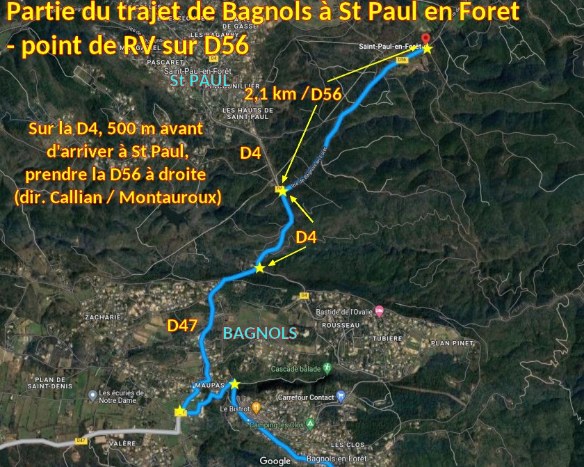 ACCES St PAUL en FORET Chateau Grime 2 Fin du Trajet