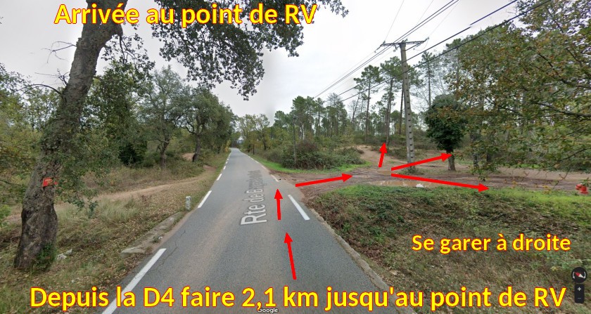 ACCES St PAUL en FORET Chateau Grime 5 Arrivee point RV a droite