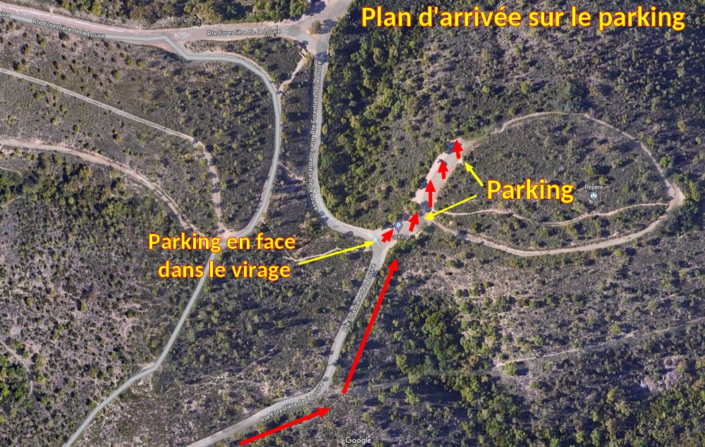 Acces FREJUS Colle Douce 6 Plan Arrivee parking Colle Douce