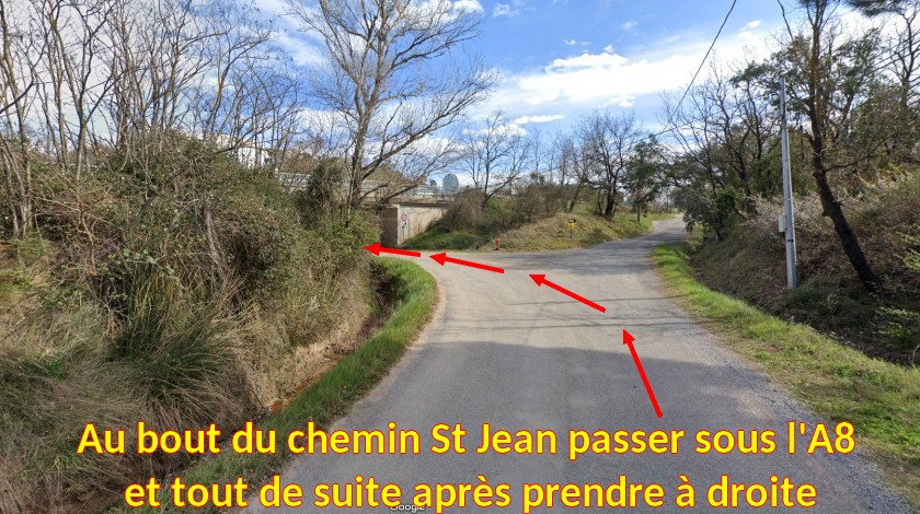 Acces LES ARCS Tournavelle OUEST 6 Passer sous le pont