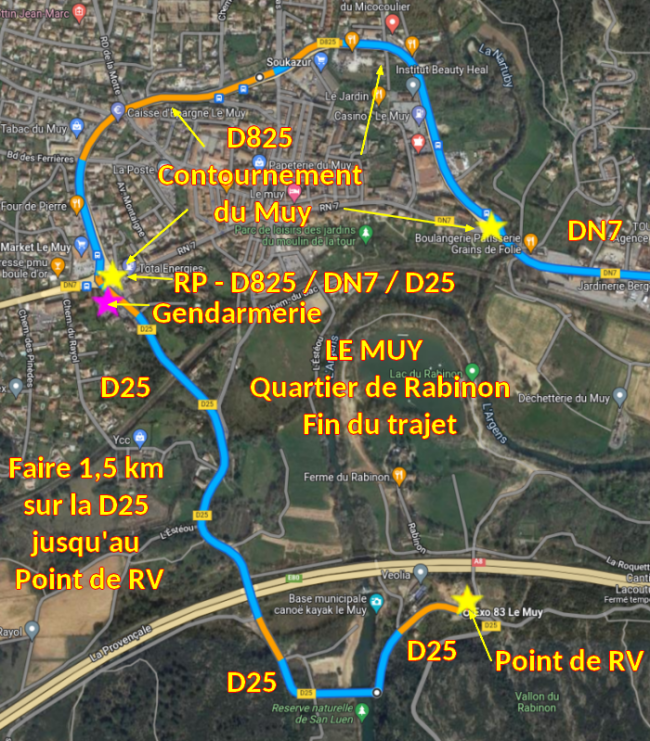 Acces LE MUY Rabinon 2 Fin du trajet
