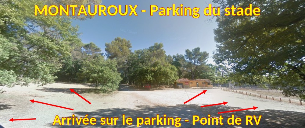 Acces MONTAUROUX Parking du stade 5 Arrivee parking