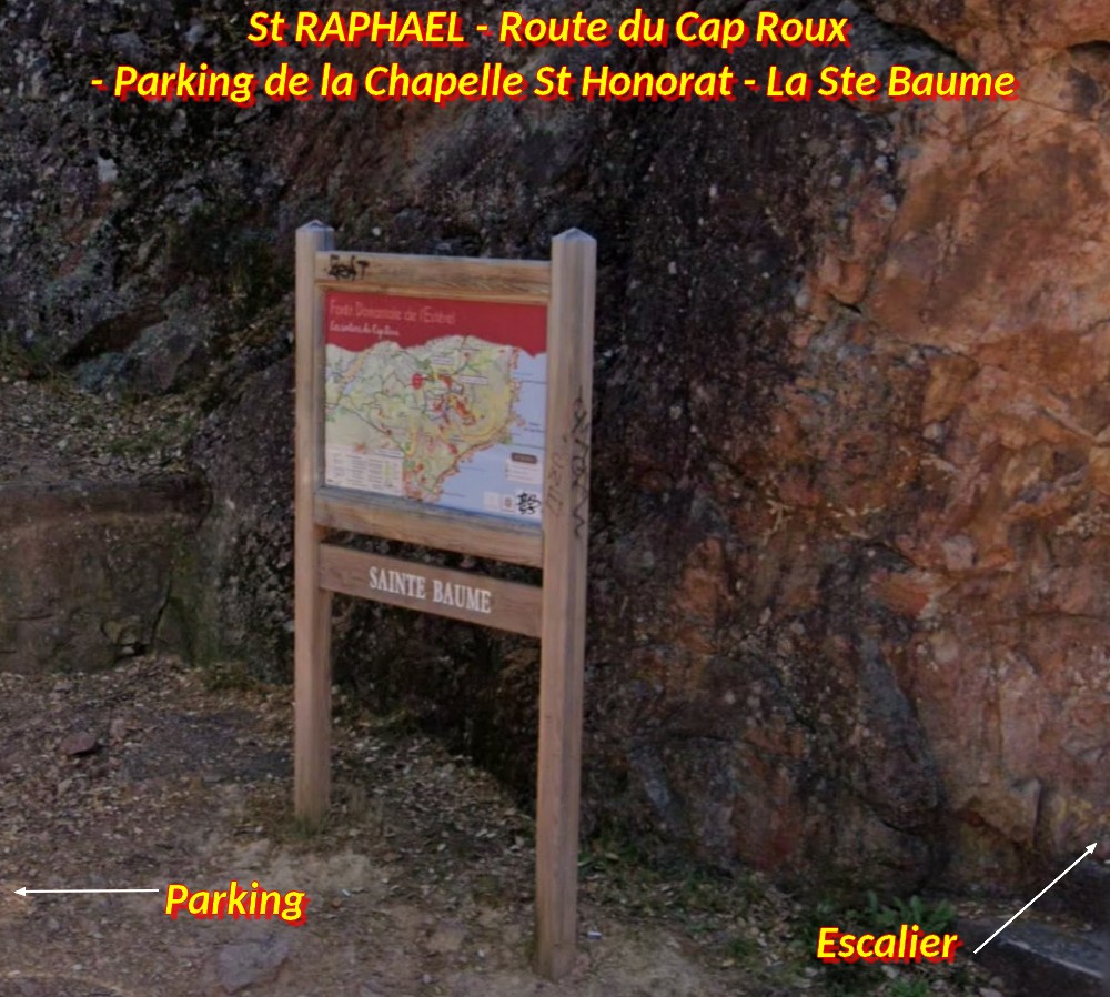 Acces St RAPHAEL Rte du Cap Roux 6 panneau