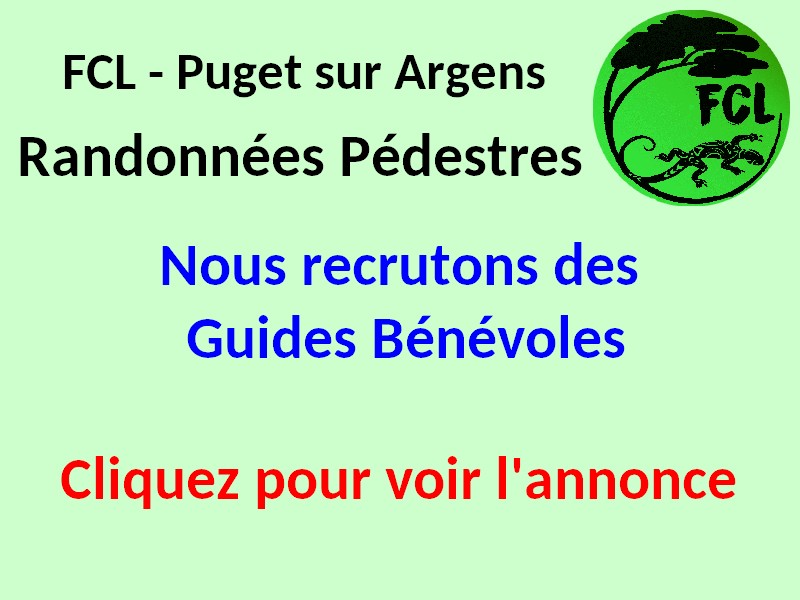 20260901 Pre annonce Recrutons Guides Rando Benevoles