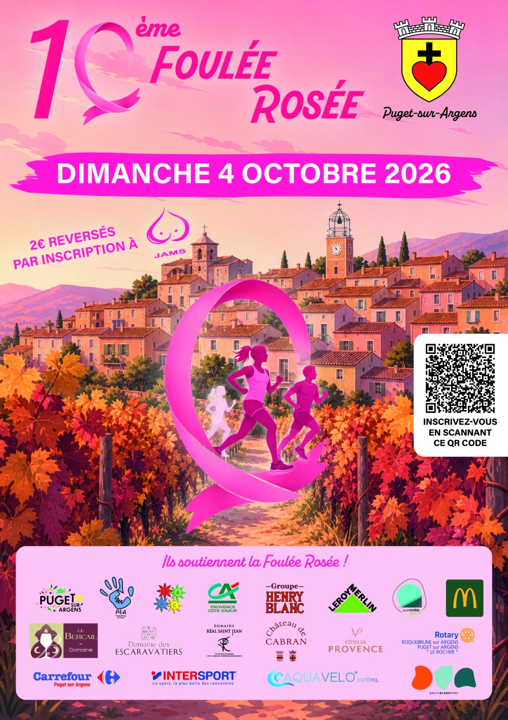 20261004 Foulee Rosee Flyer Recto Reduit